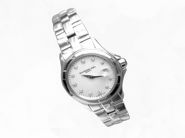 Ladies Stainless Steel Raymond Weil Watch On Bracelet